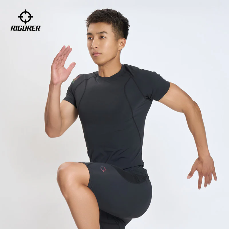 Rigorer 28% Spandex Short Sleeve Compression Shirt [Z125310601] - Image 10