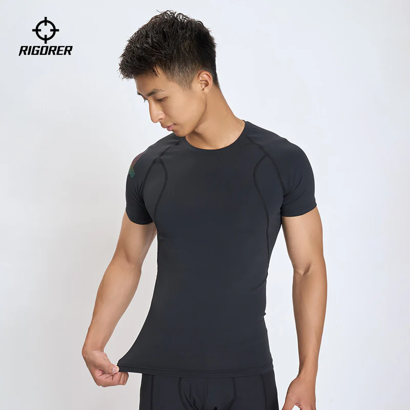 Rigorer 28% Spandex Short Sleeve Compression Shirt [Z125310601] - Image 11