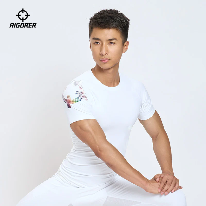 Rigorer 28% Spandex Short Sleeve Compression Shirt [Z125310601] - Image 12