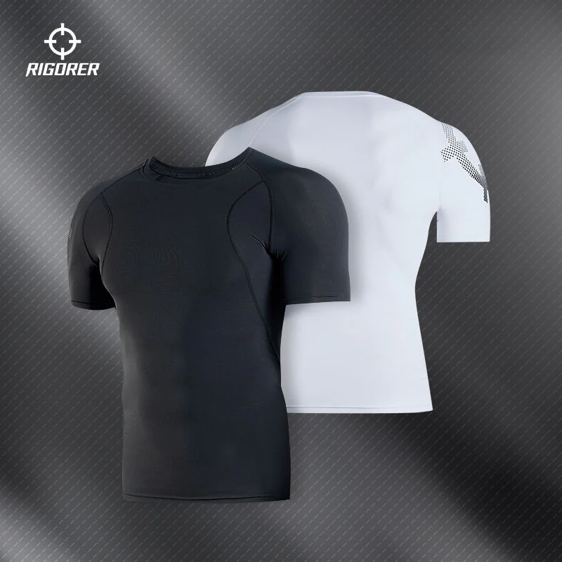 Rigorer 28% Spandex Short Sleeve Compression Shirt [Z125310601] - Image 13