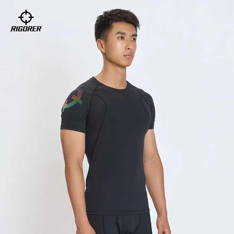 Rigorer 28% Spandex Short Sleeve Compression Shirt [Z125310601] - Image 3