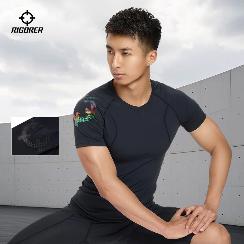 Rigorer 28% Spandex Short Sleeve Compression Shirt [Z125310601] - Image 6