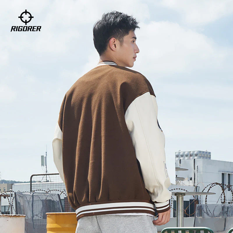 Rigorer Austin Reaves Baseball Jacket ‘Dark Khaki’ [Z123410909] - Image 3