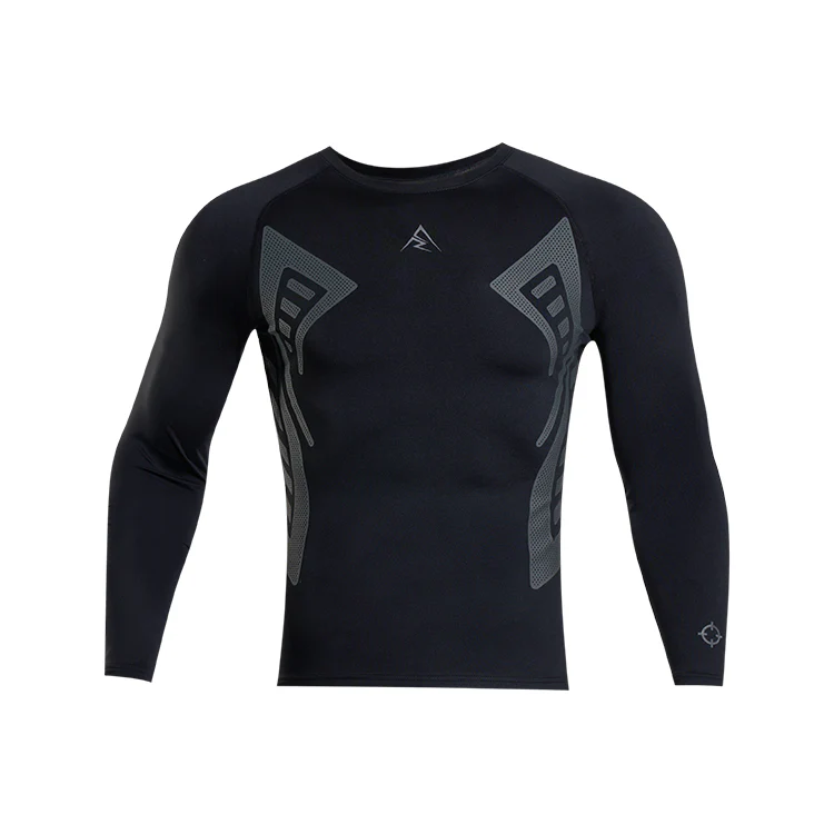 Rigorer Long Sleeves Compression Shirt With AR Logo [Z124313403] - Image 3
